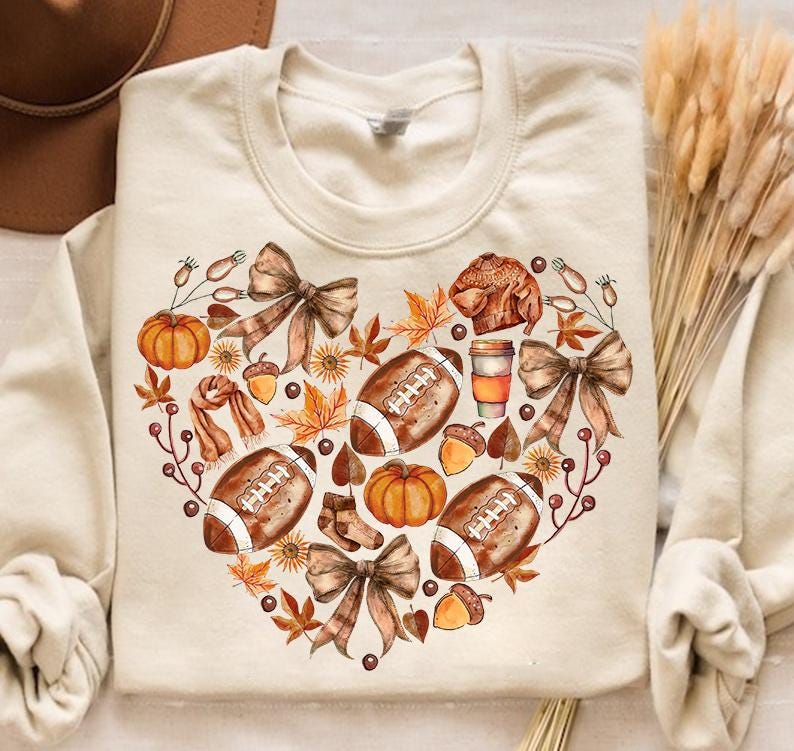 Fall football heart dtf 111961 transfer