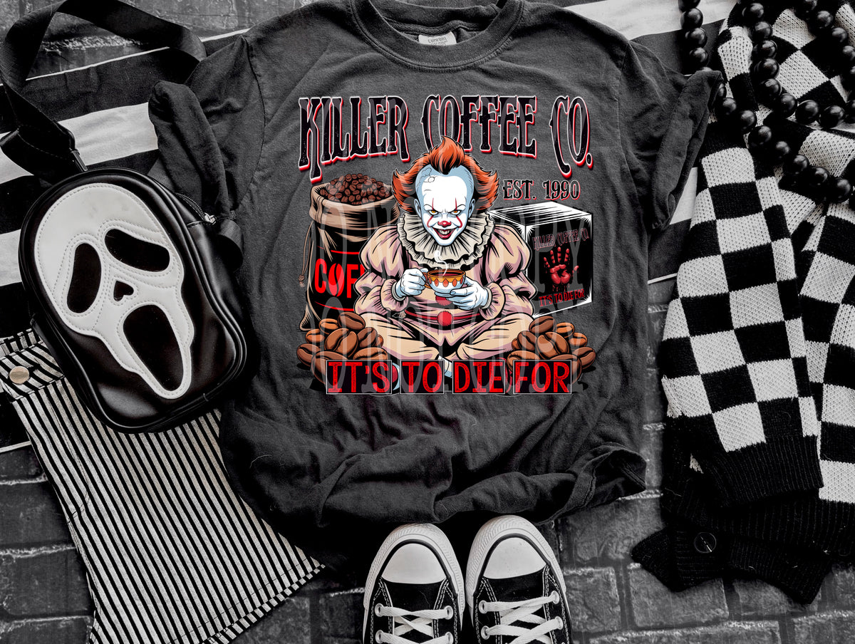 Killer coffee co penny DD DTF transfer