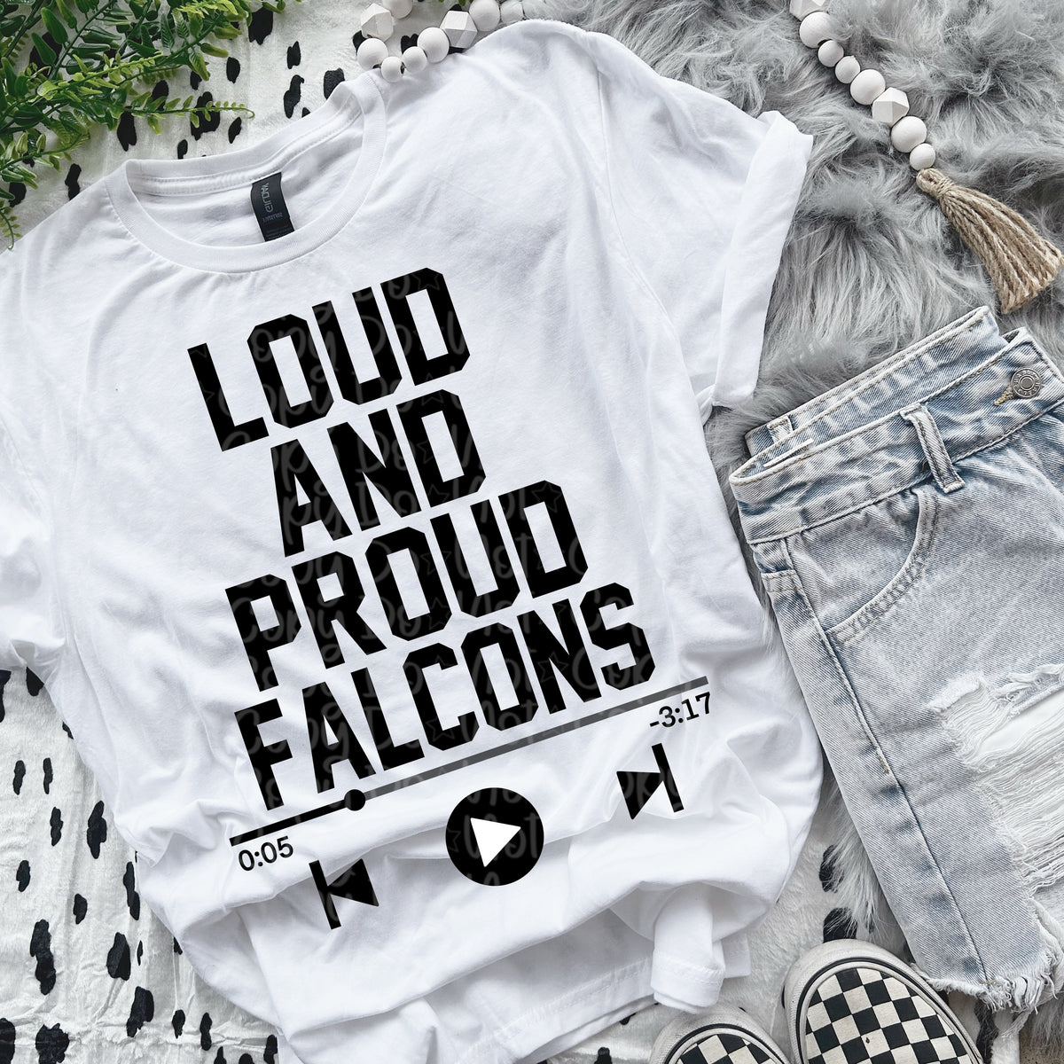 Loud and proud falcons VIRGO DTF transfer