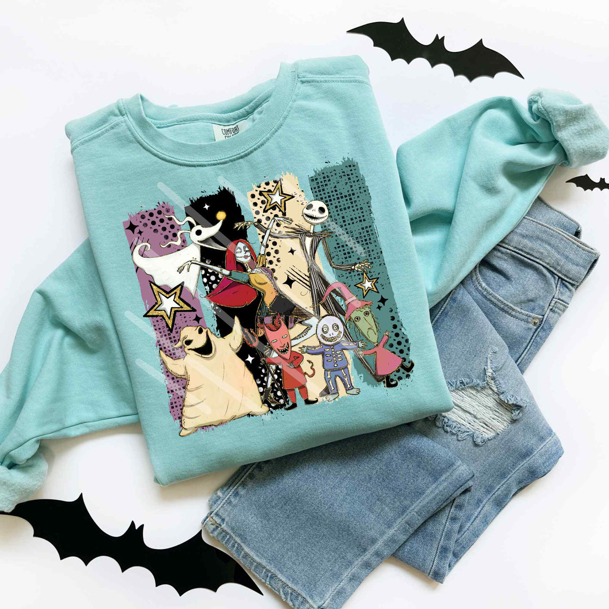 Nightmare brushstroke collage DTF transfer