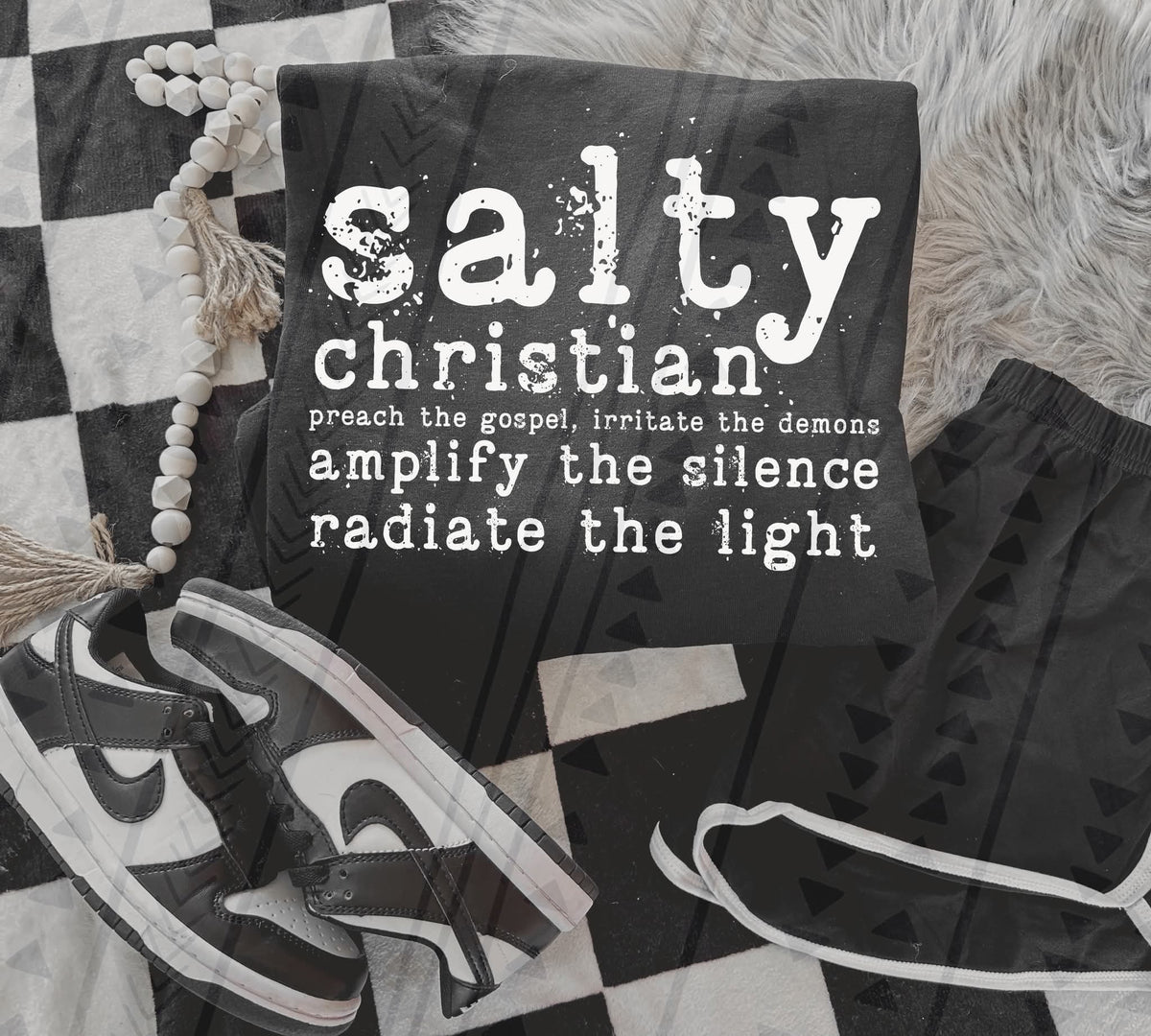 Salty Christian WHITE FONT TGG DTF Transfer