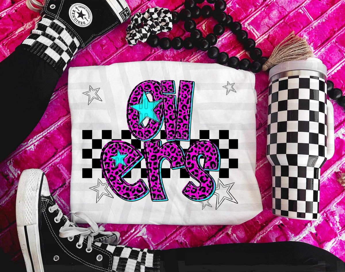 Oilers Pink Leopard Neon (Caplinger) DTF transfer