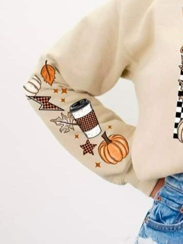 Fall junkie sleeve (CSC) 43952 DTF TRANSFER