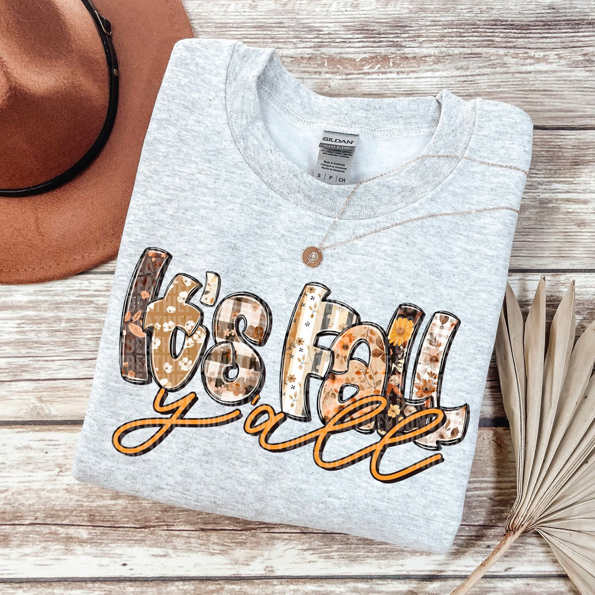 It's fall y'all SDD plaid DTF transfer