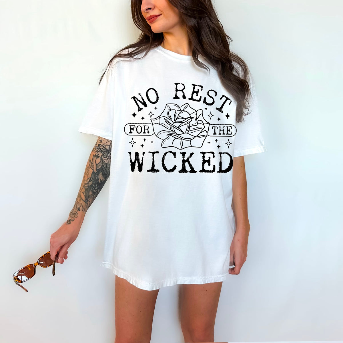 No rest for the wicked BLACK (CSC) 50144 DTF transfer