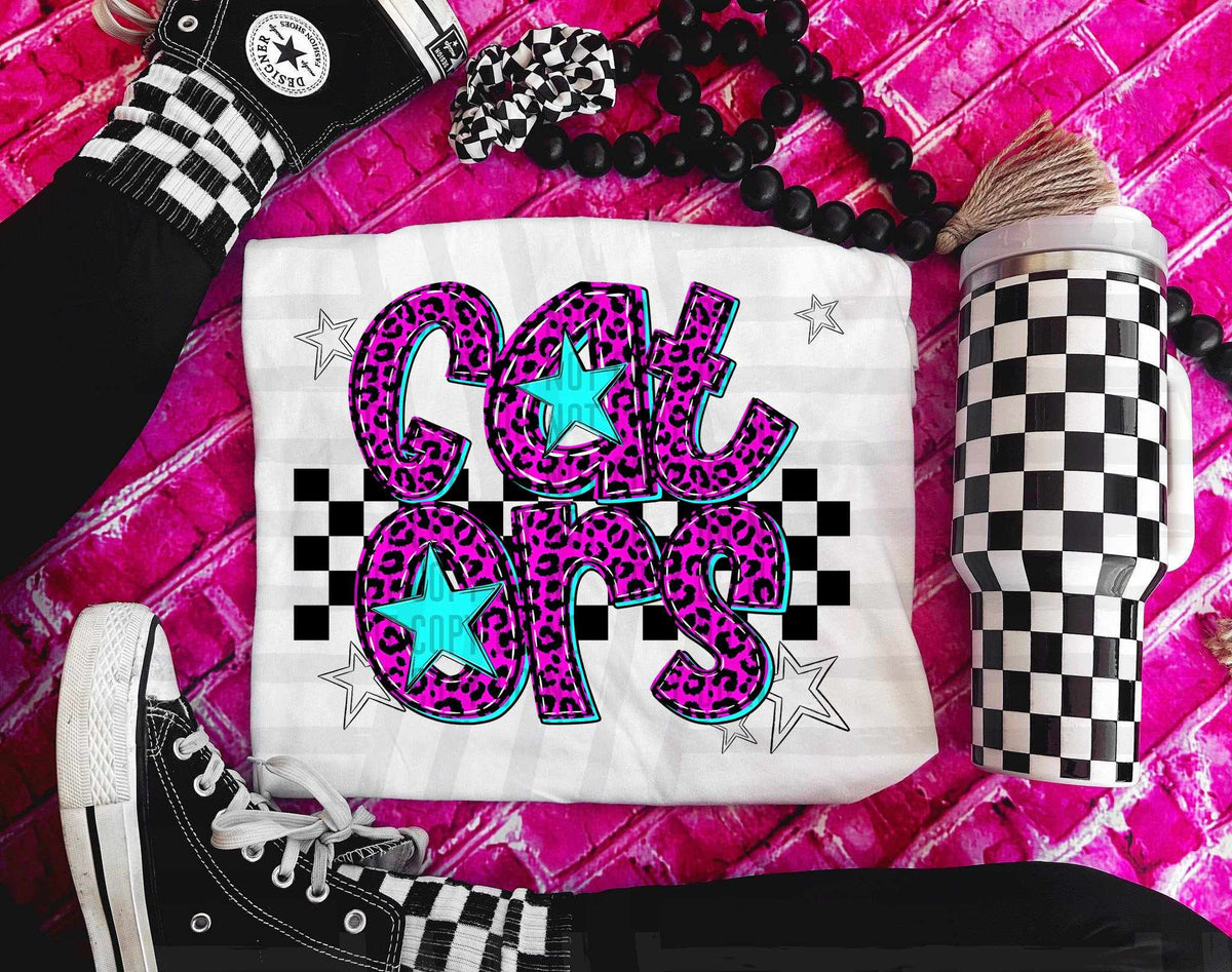 Gators Pink Leopard Neon (Caplinger) DTF transfer