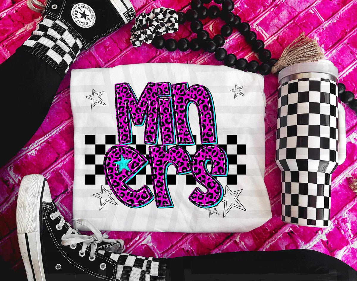 Miners Pink Leopard Neon (Caplinger) DTF transfer