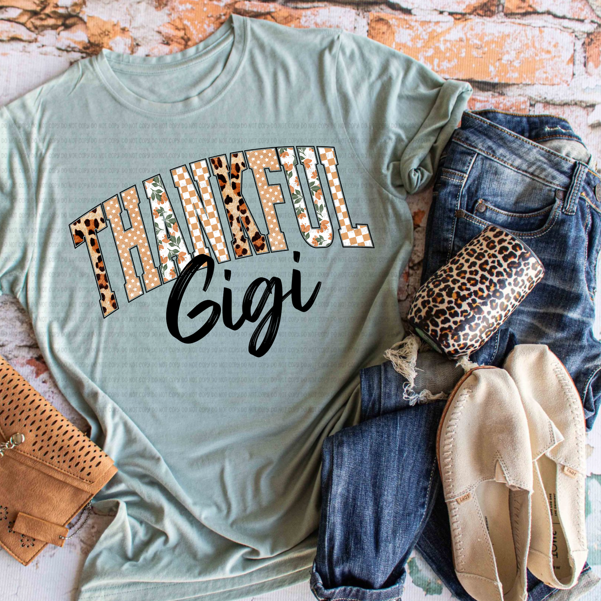 Thankful Gigi revel DTF transfer