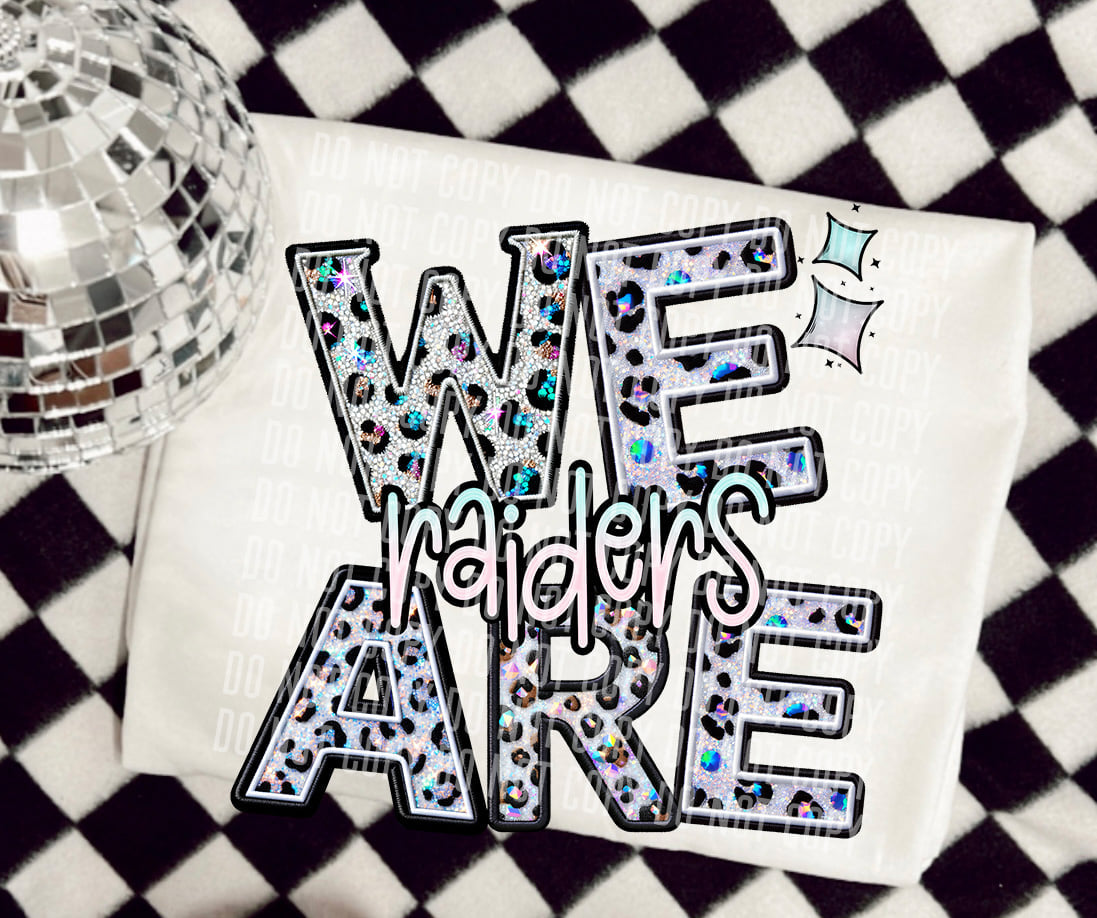 We are raiders leopard 50781 DTF transfer