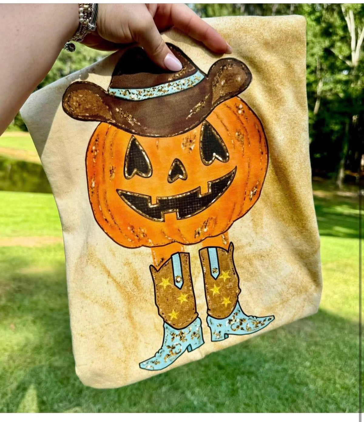 Cowboys pumpkin DTF transfer