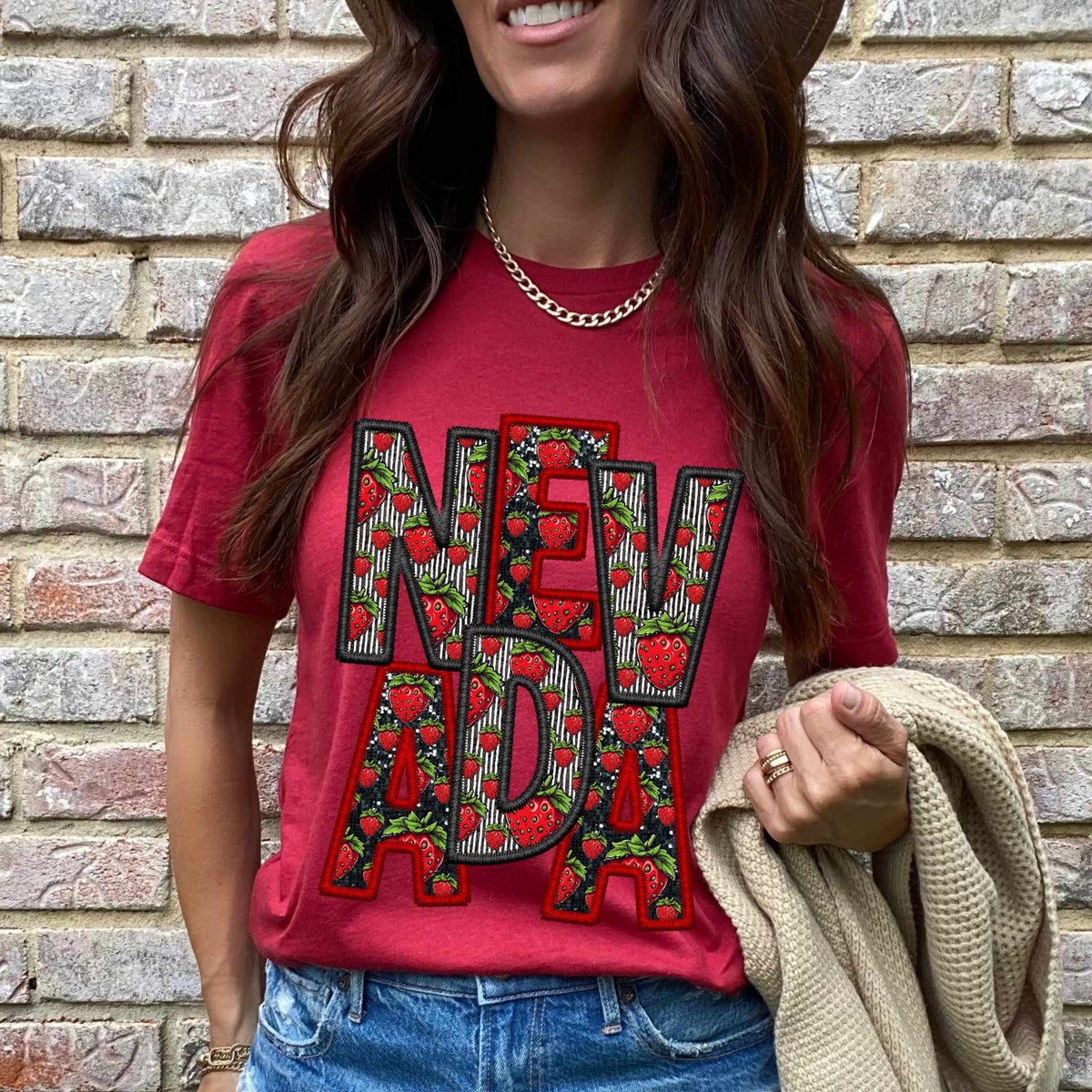 Nevada strawberry states 50051 DTF transfer