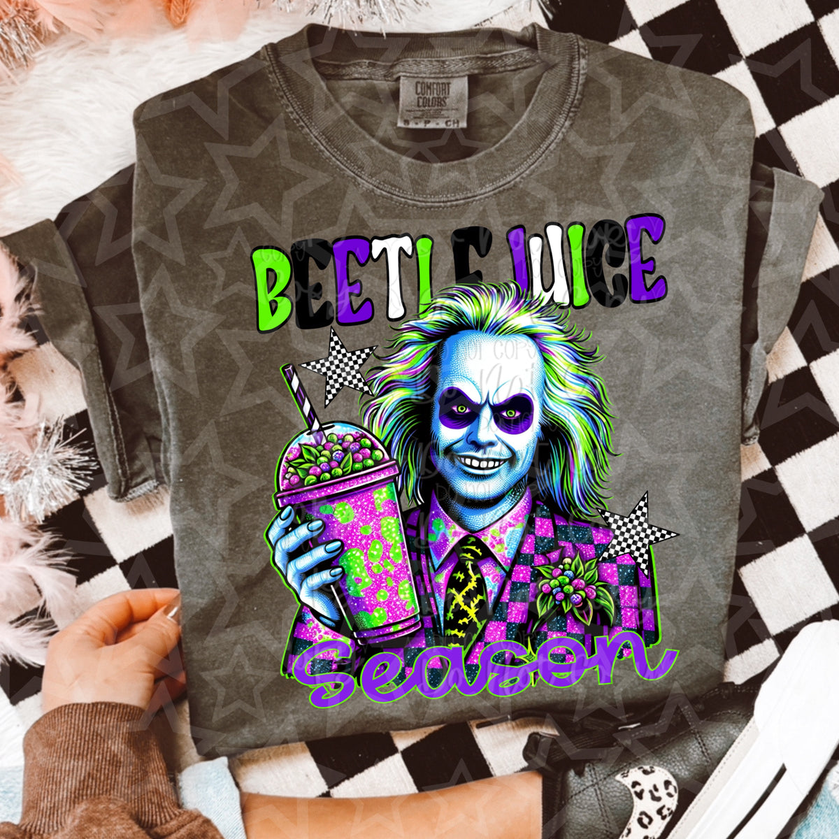 Green beetle season VIRGO DTF transfer