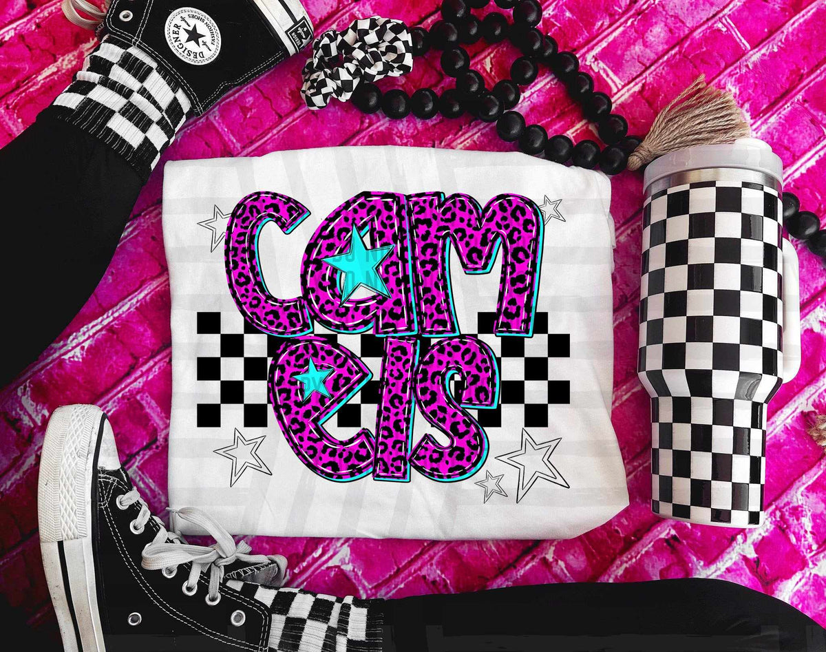 Camels Pink Leopard Neon (Caplinger) DTF transfer