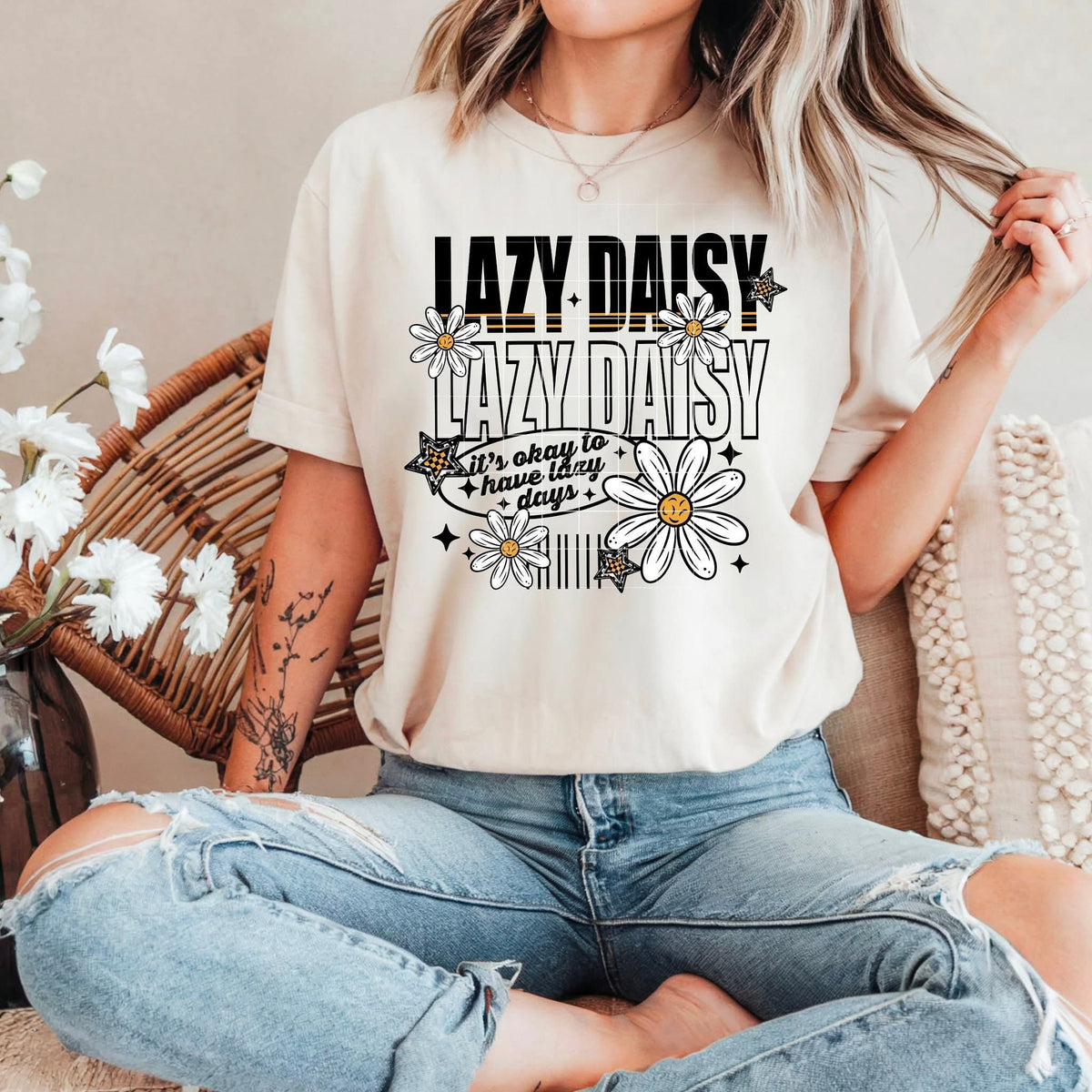 Lazy daisy lazy daisy CSC DTF transfer