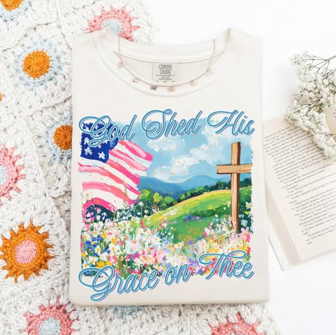 God shed His grace on thee s&g DTF transfer