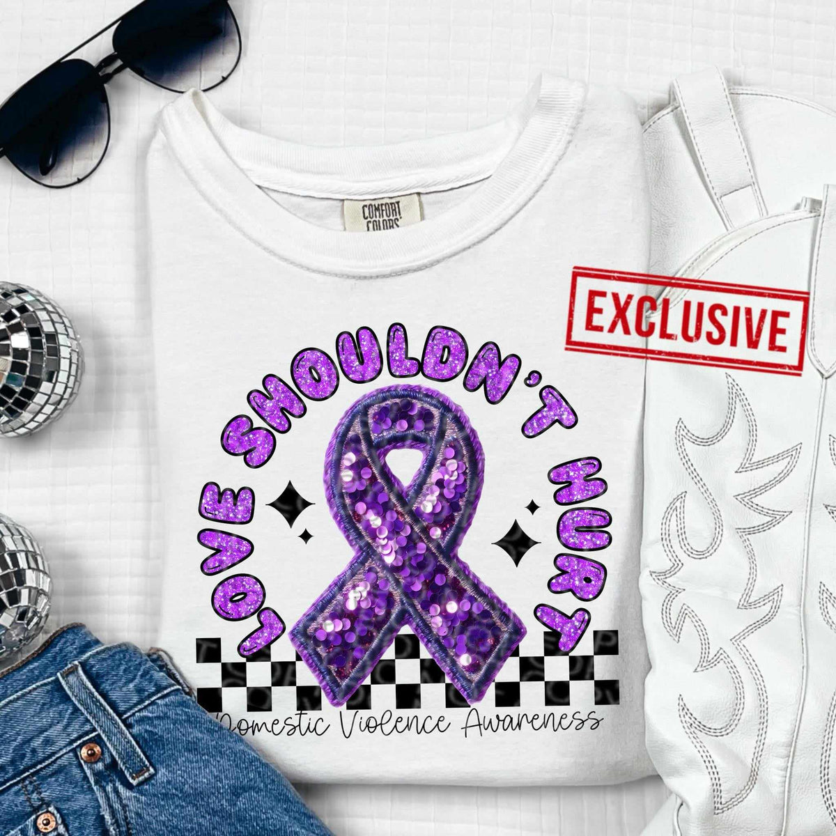 Fight for a cure PURPLE exclusive 44341 DTF transfer