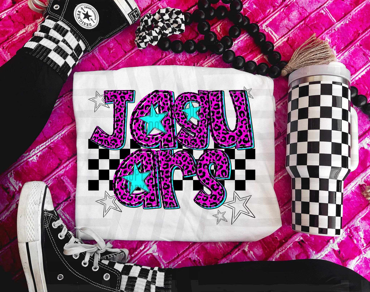 Jaguars Pink Leopard Neon (Caplinger) DTF transfer