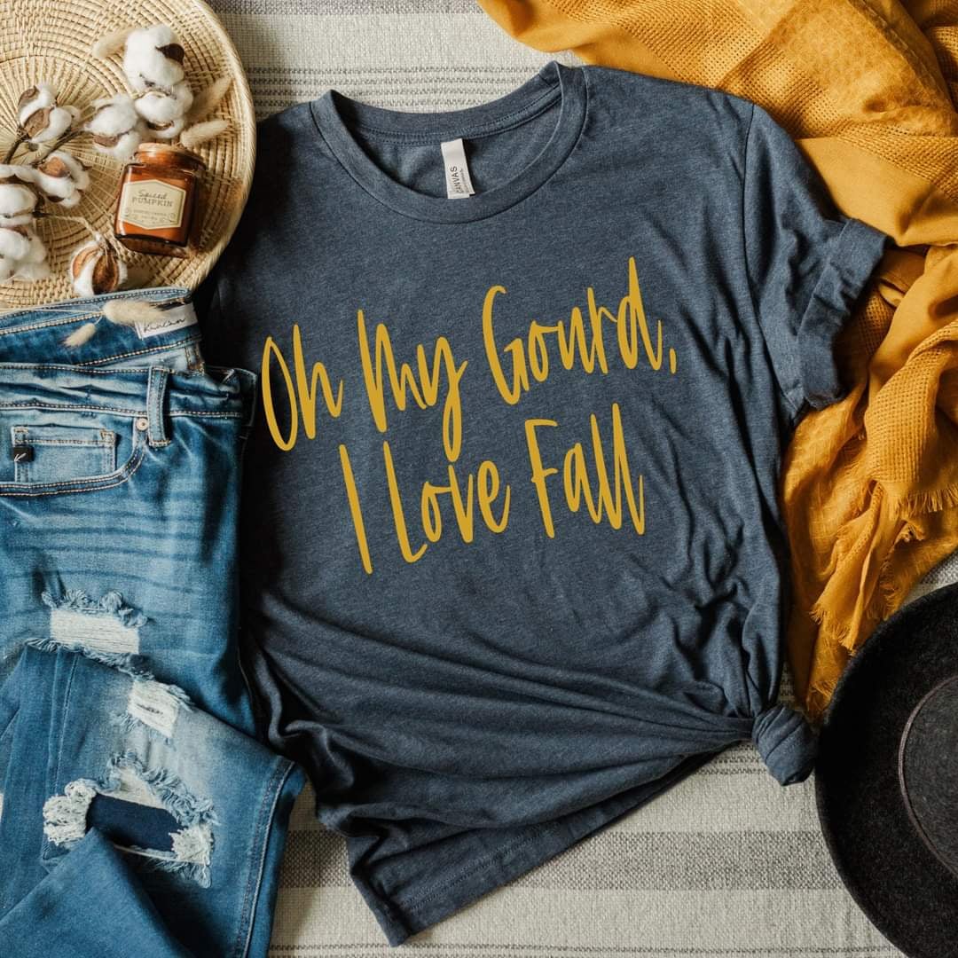 Oh my gourd I love fall yellow font (GROVE) 50299 DTF transfer