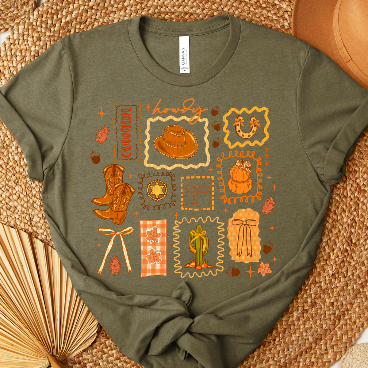 Cowgirl howdy collage 111133 DTF transfer