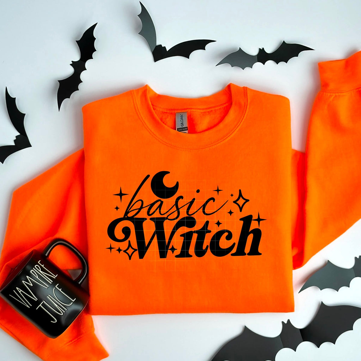 Basic witch BLACK CSC DTF transfer