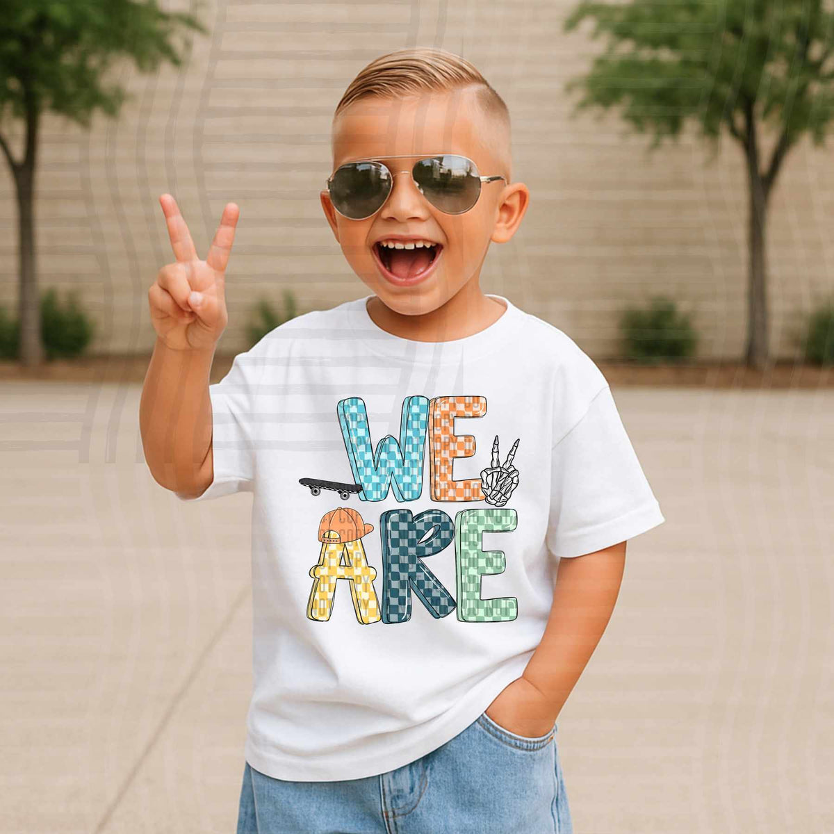 We Are BOY checkered (caplinger) DTF TRANSFER