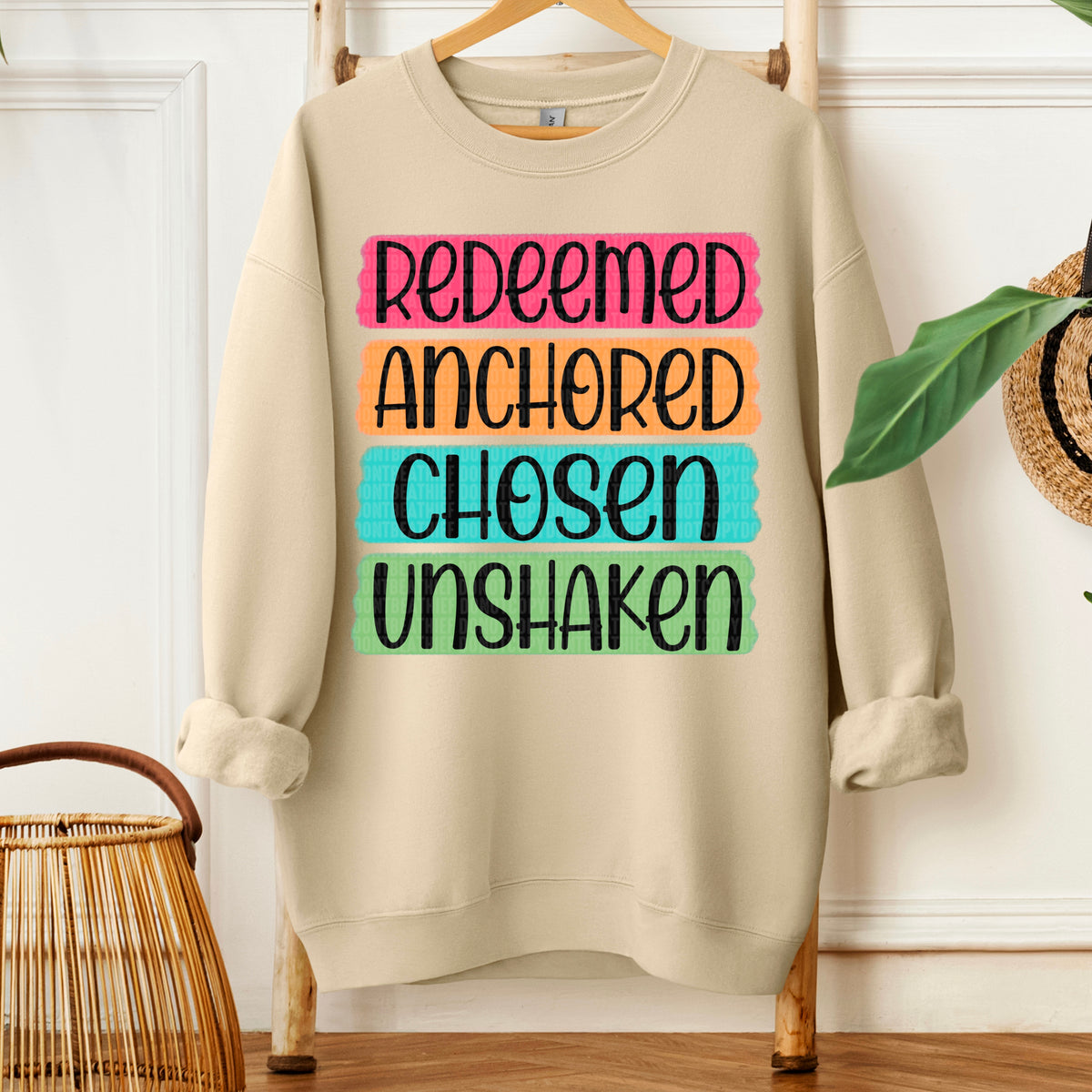 Redeemed anchored chosen unsaken SDD DTF transfer
