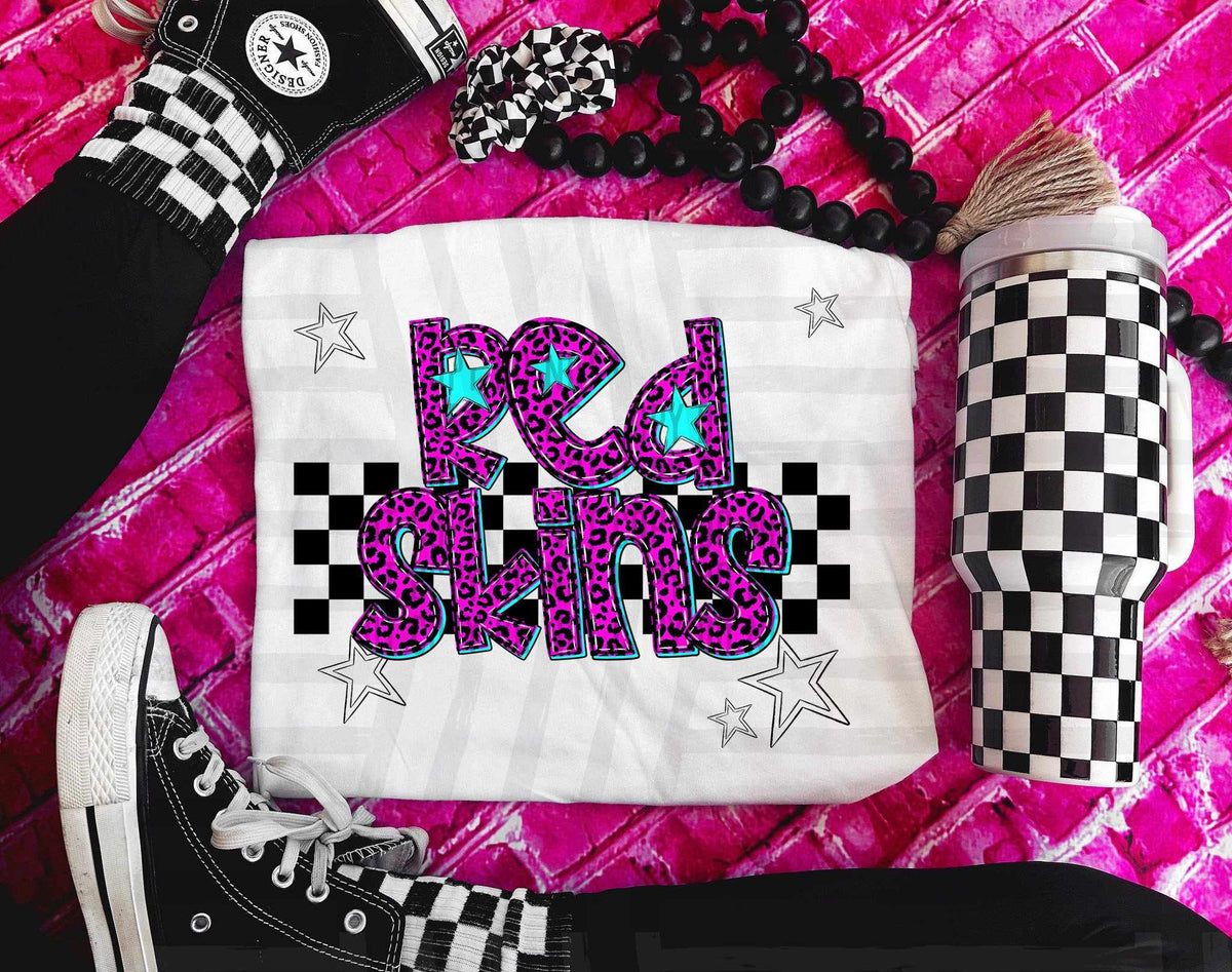 Redskins Pink Leopard Neon (Caplinger) DTF transfer