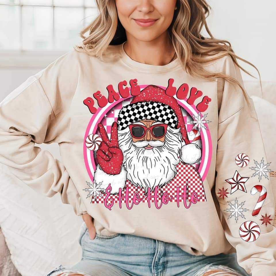 Peace love hohoho 52141 DTF transfer