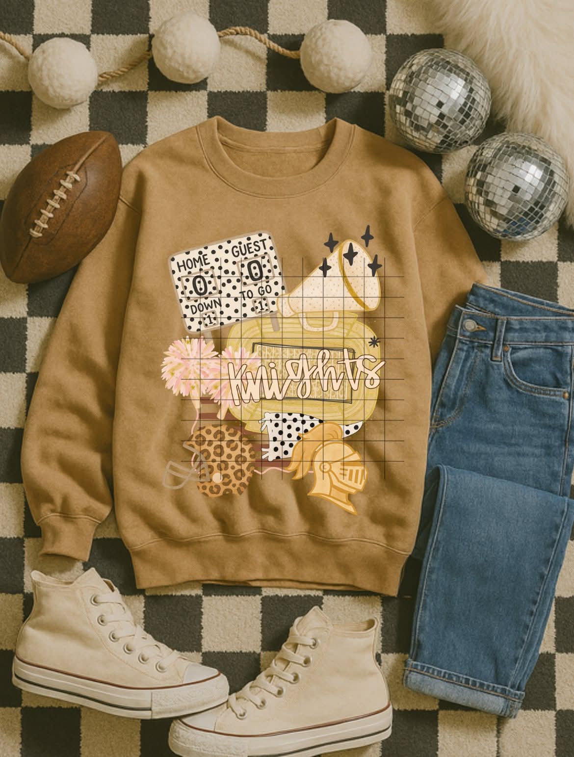 Knights beige (City) DTF transfer