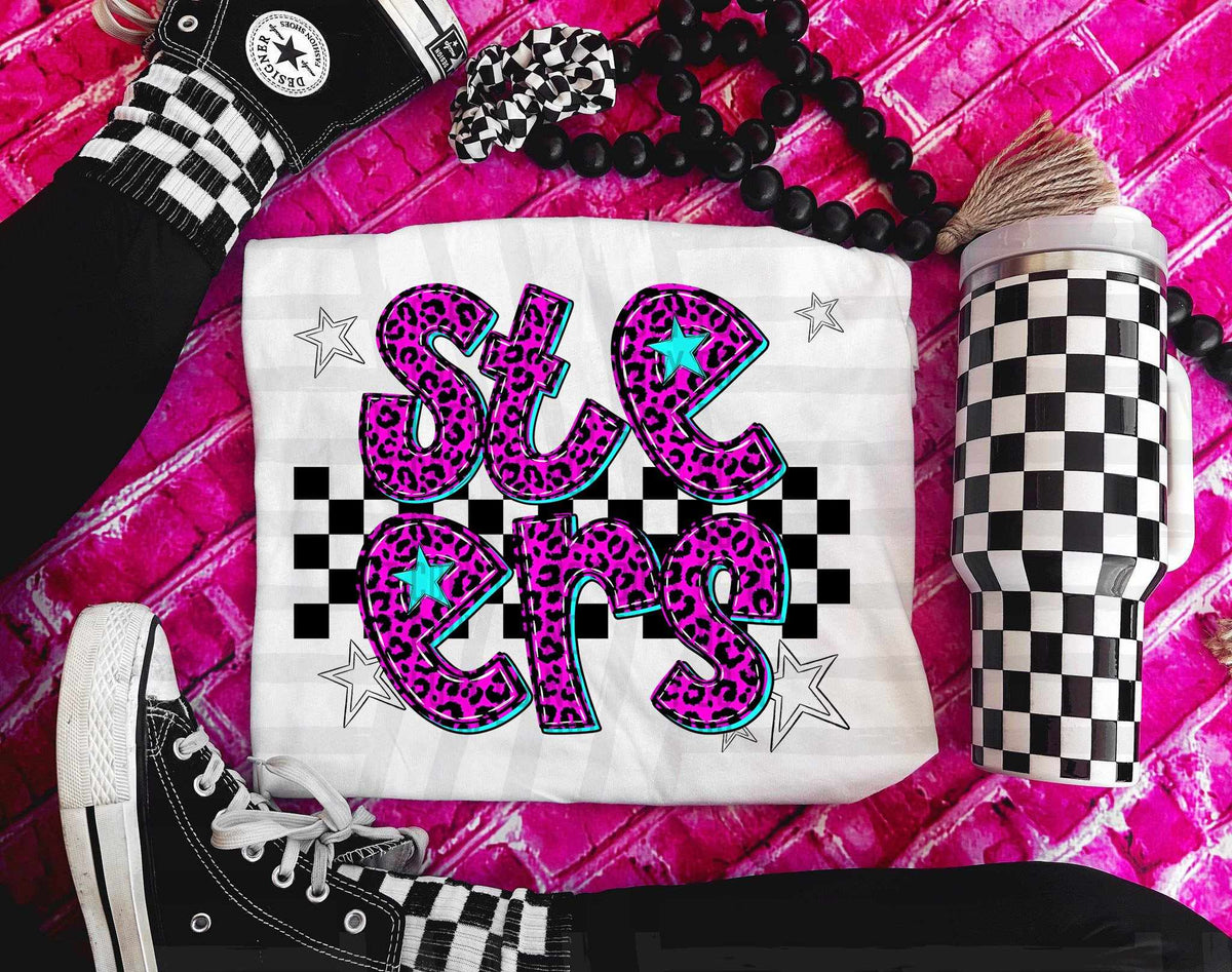 Steers Pink Leopard Neon (Caplinger) DTF transfer