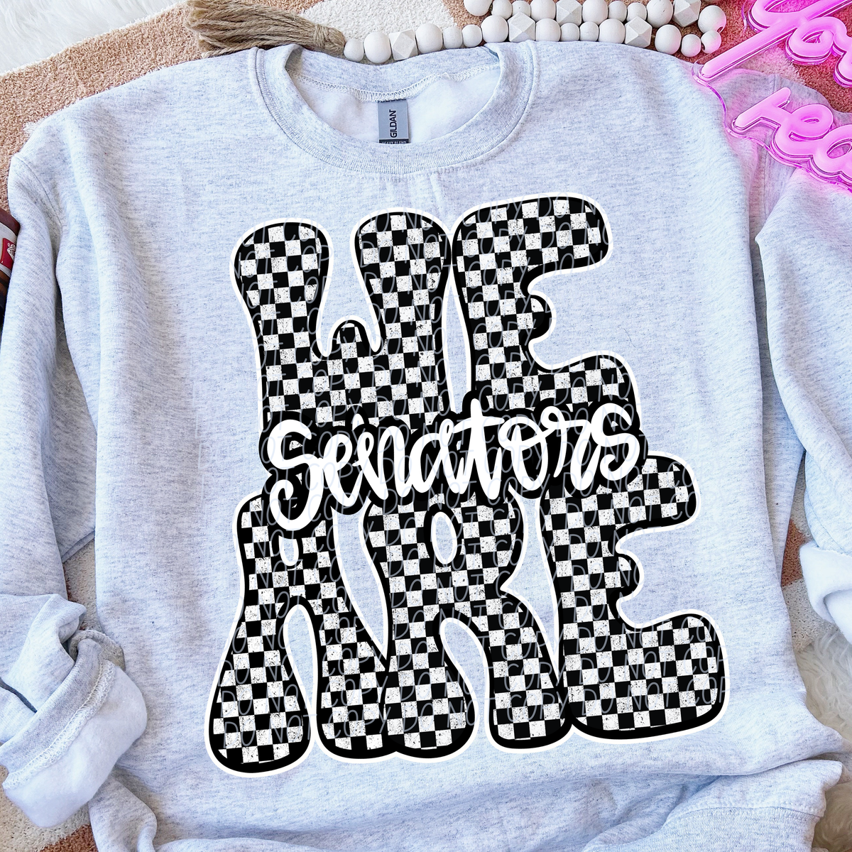We are senators  black and white checkered (City) DTF transfer