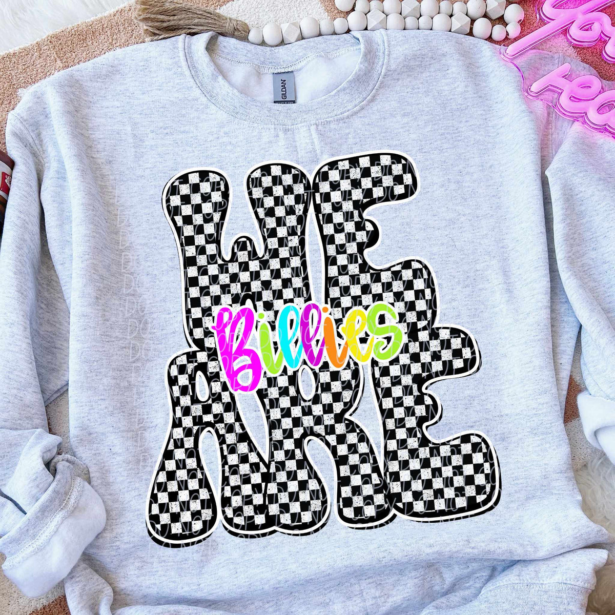 We are Billies rainbow checkered (City) DTF transfer