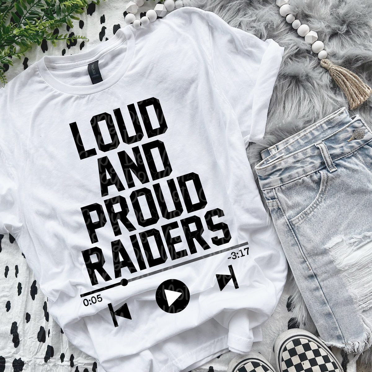 Loud and proud raiders VIRGO DTF transfer