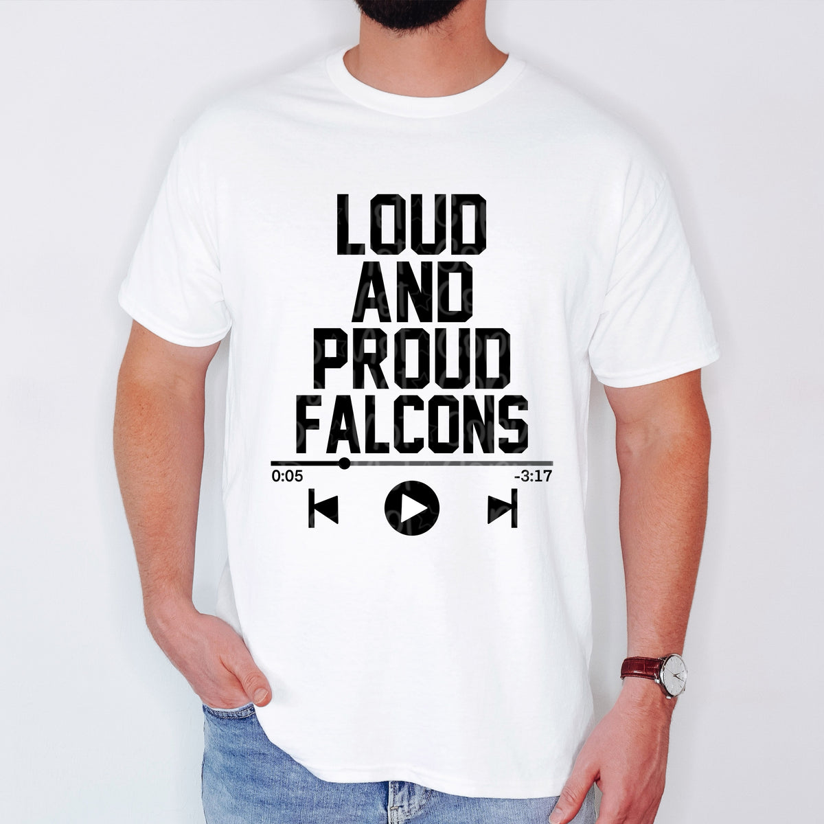 Loud and proud falcons VIRGO DTF transfer