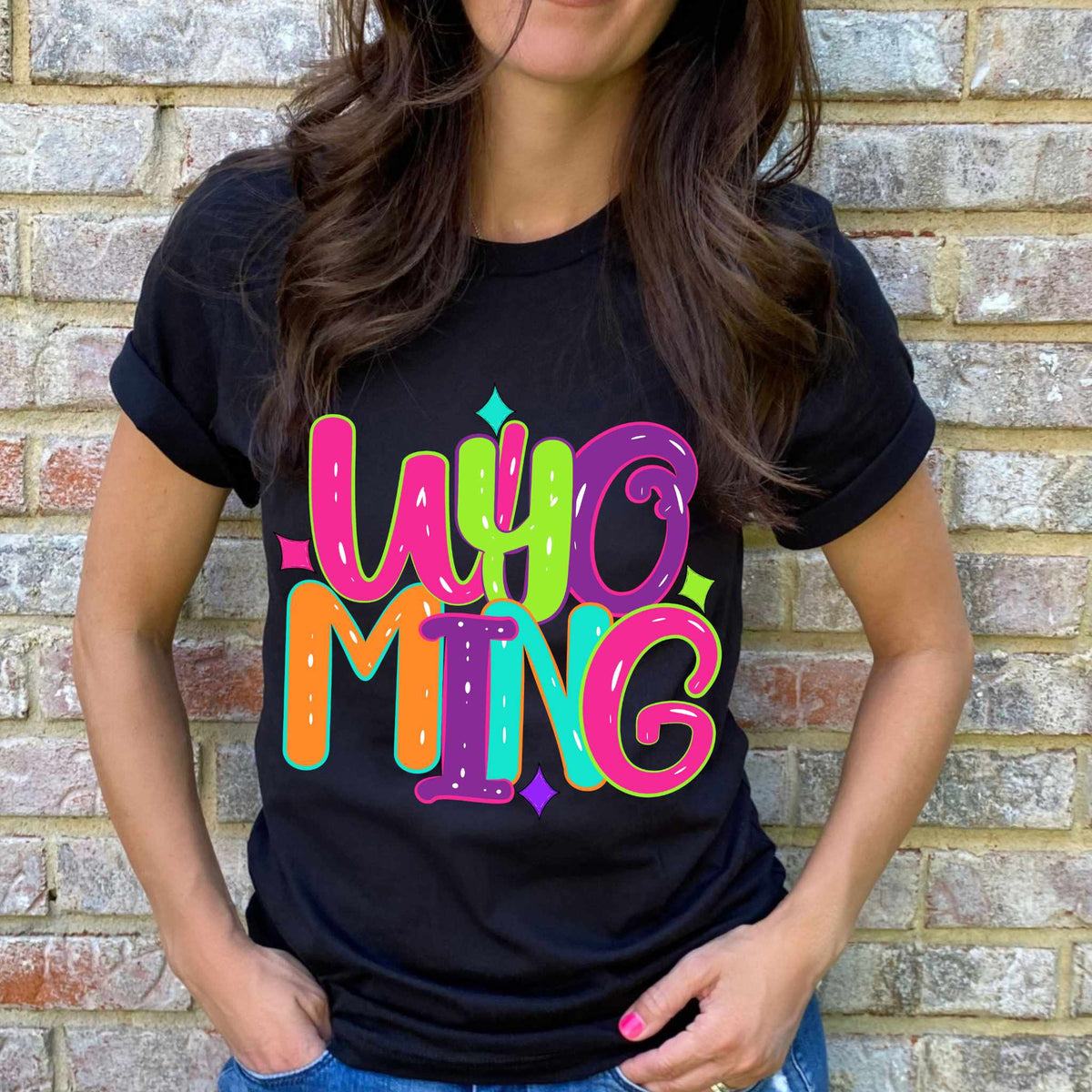 Wyoming neon states 44943 DTF transfer