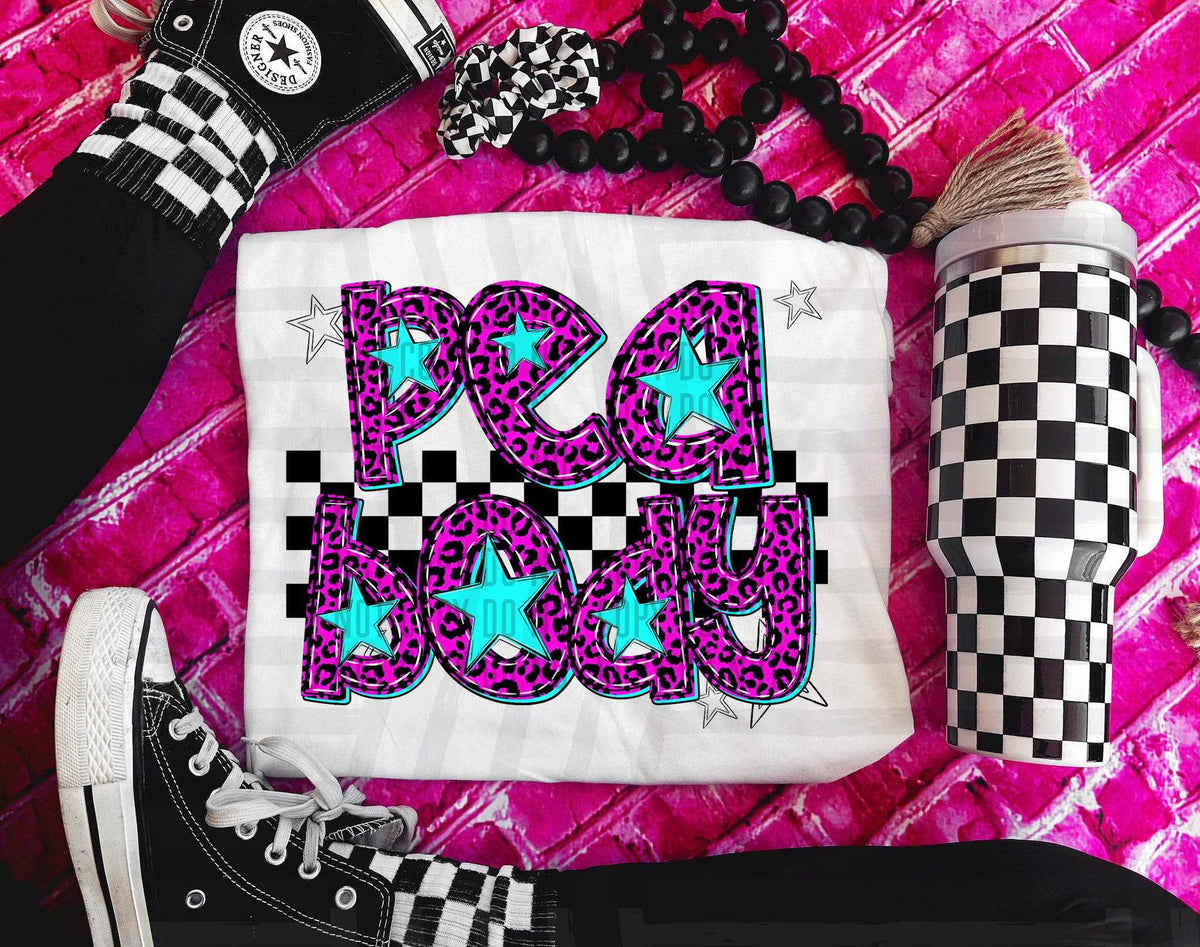 Peabody Pink Leopard Neon (Caplinger) DTF transfer