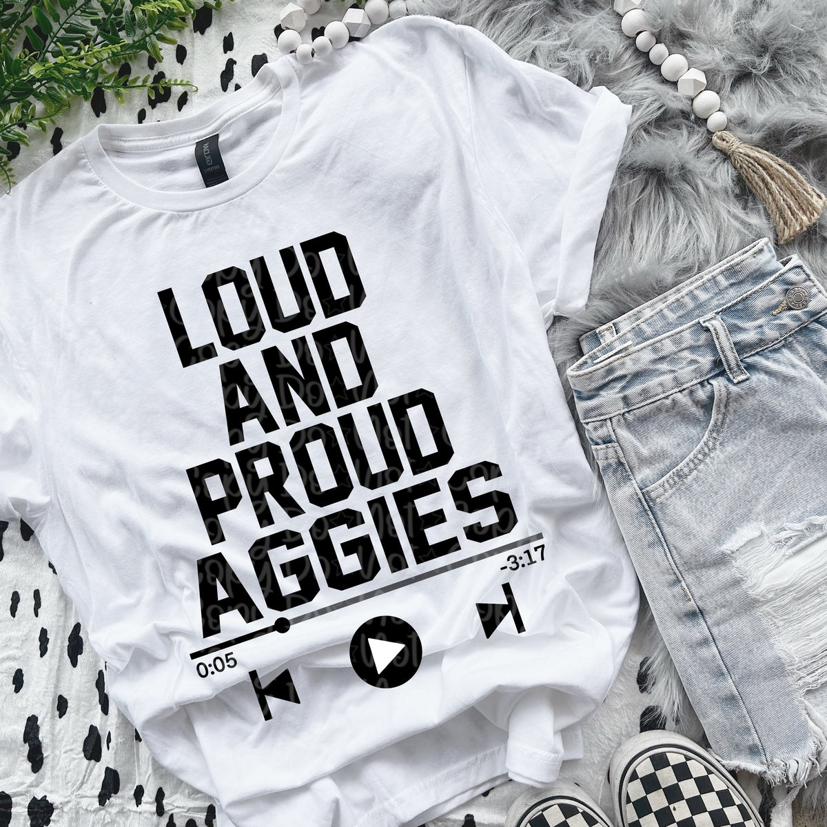 Loud and proud aggies VIRGO DTF transfer