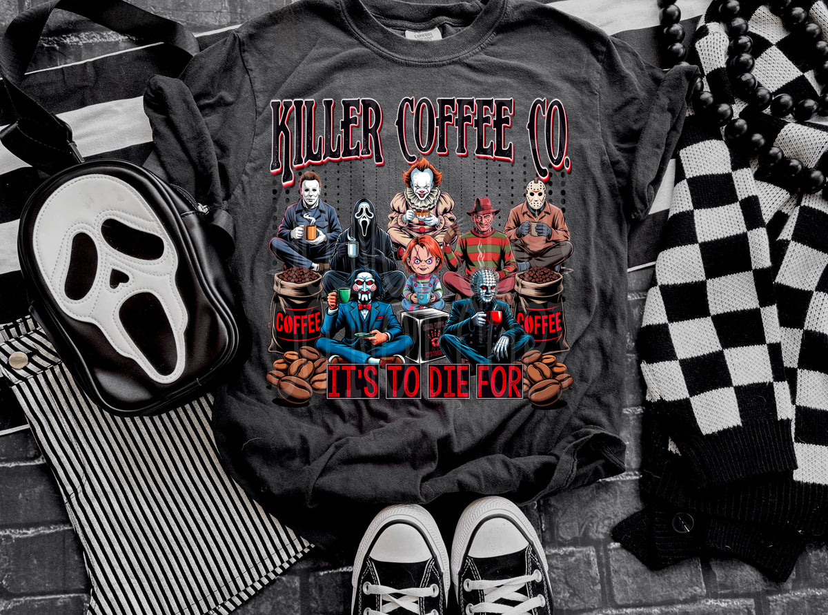 Killer coffee co gang DD DTF transfer
