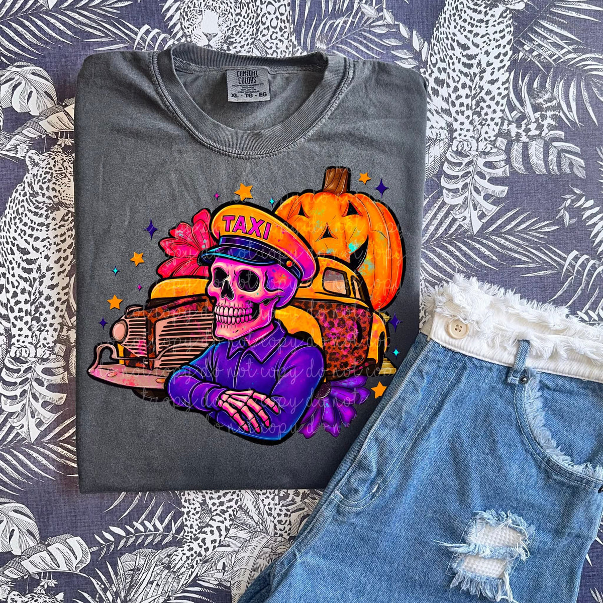 Taxi Benny halloween MMD DTF transfer