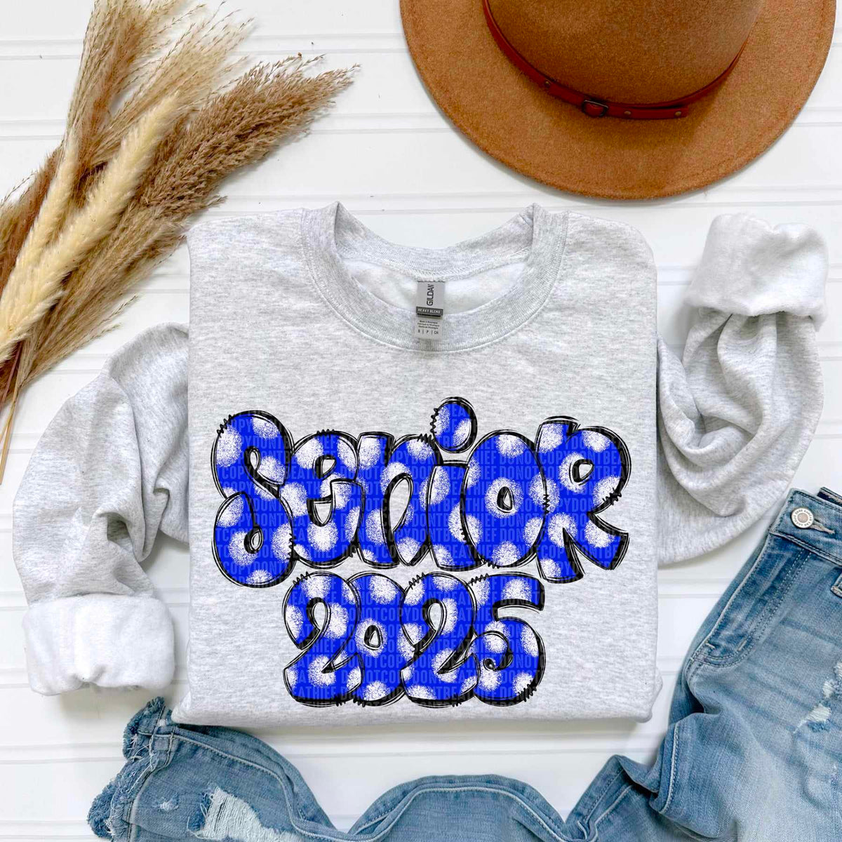 Senior 2025 dark blue 50603 DTF transfer