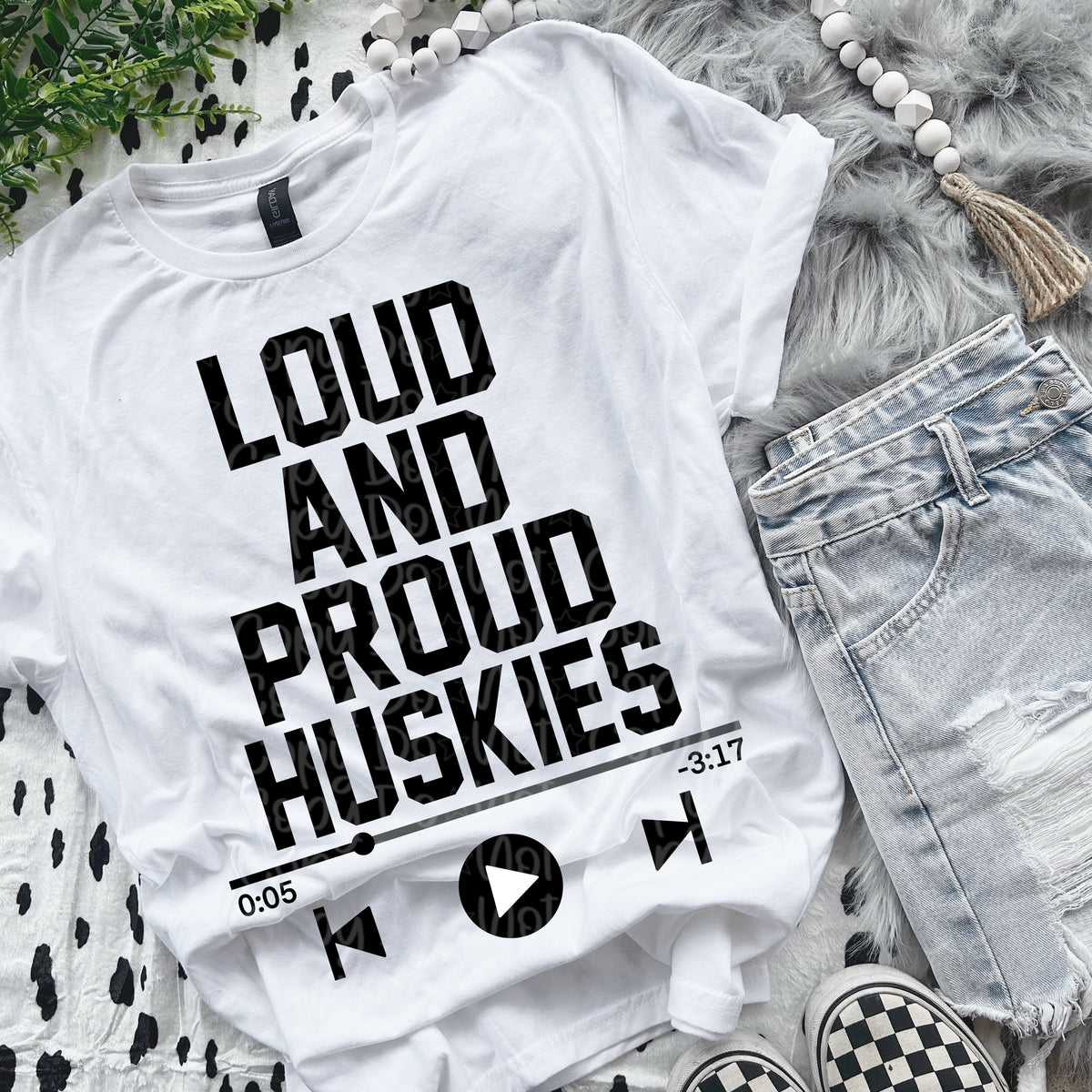 Loud and proud huskies VIRGO DTF transfer