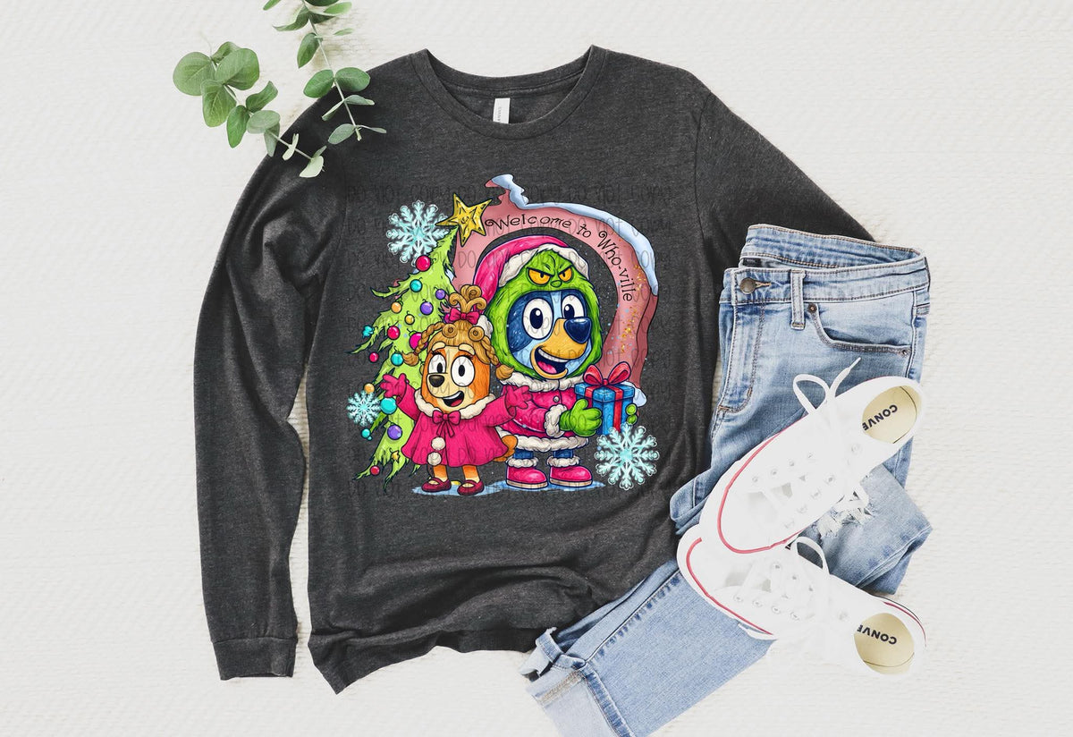 Welcome to whoville blue heelers 111103 DTF transfer