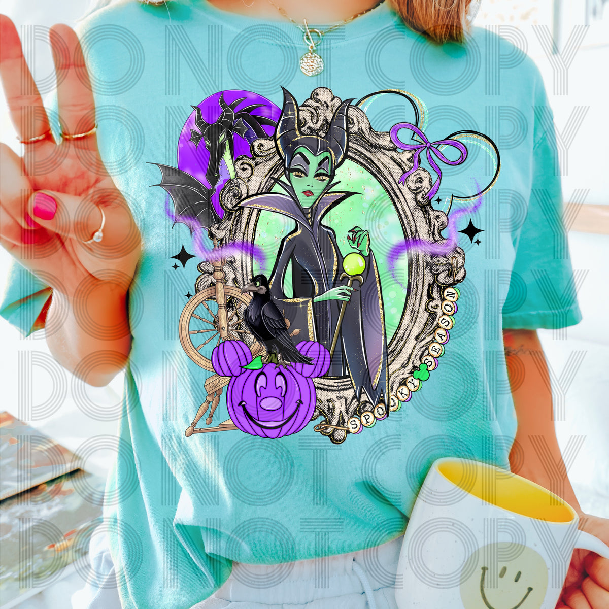 Maleficent frame renewed DTF transfer