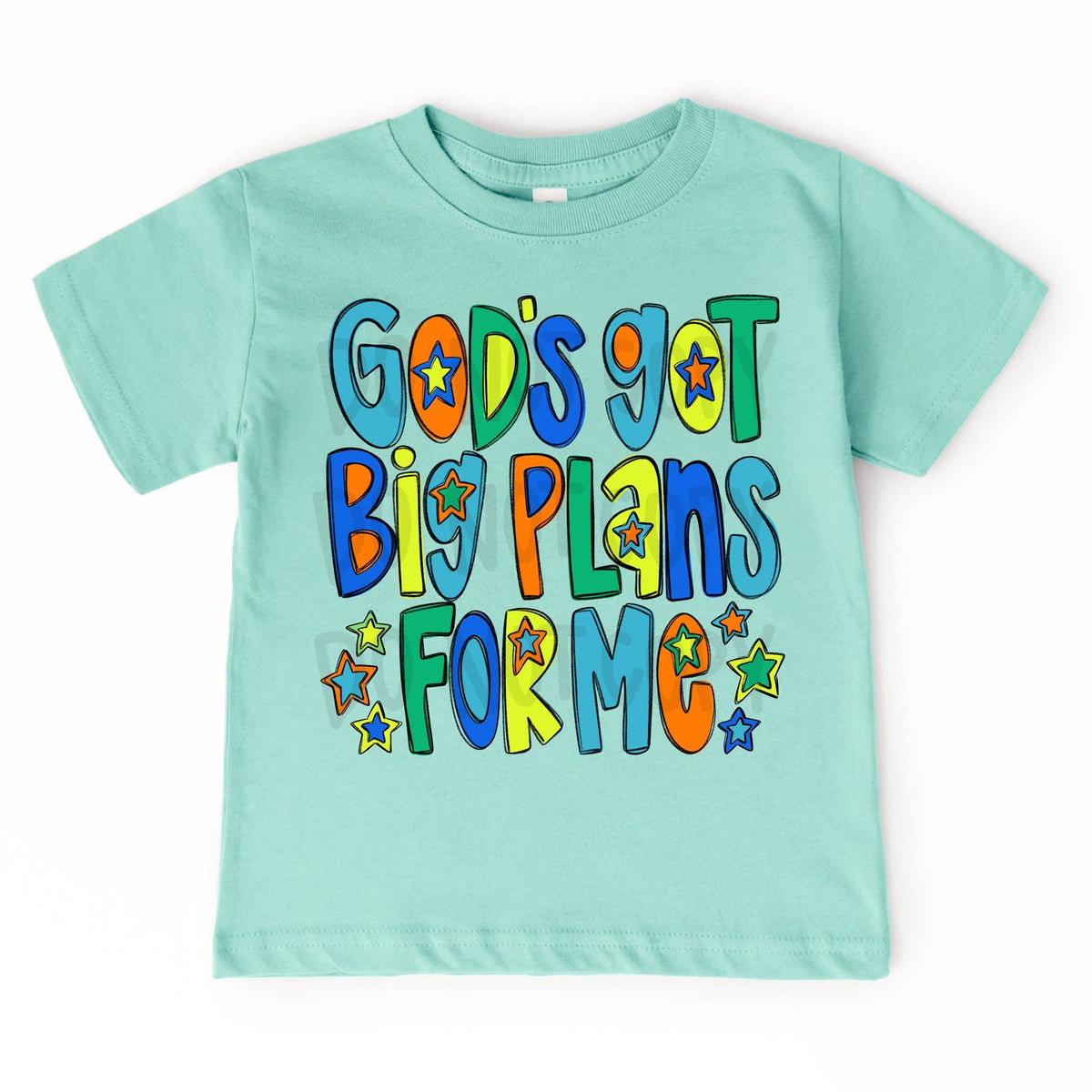 God's got big plans for me BOY colors DTF transfer