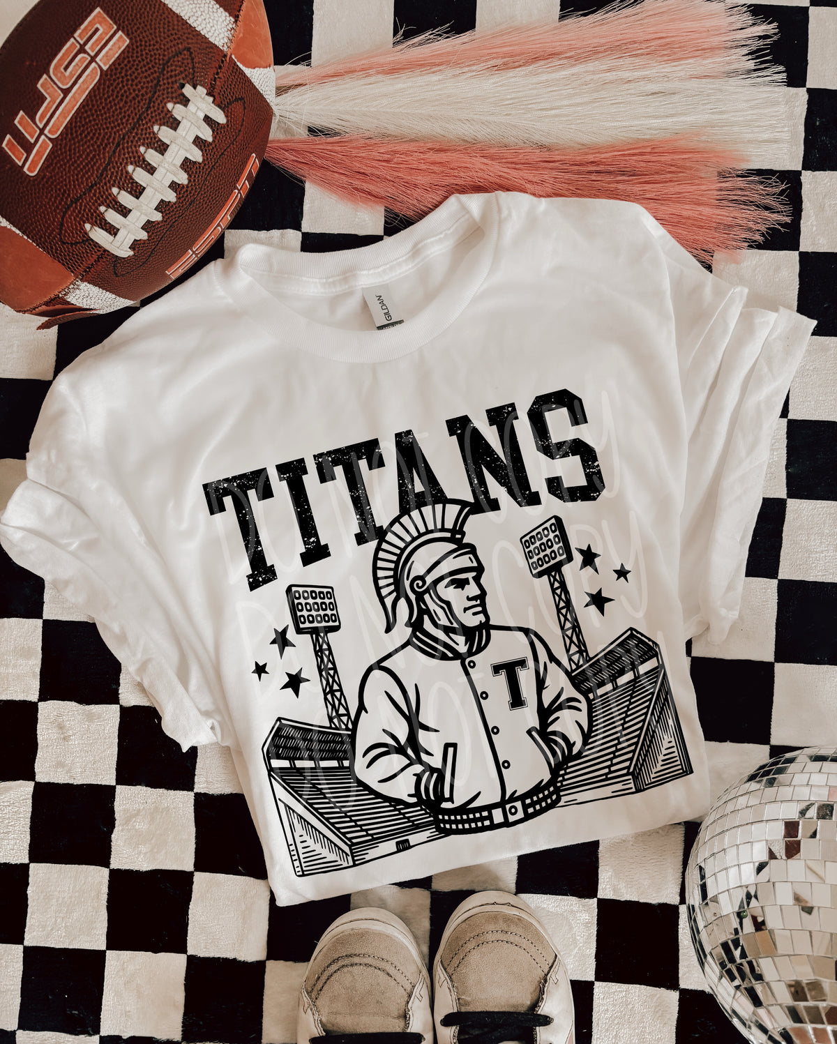 Titans Letterman mascots PHDC DTF transfer