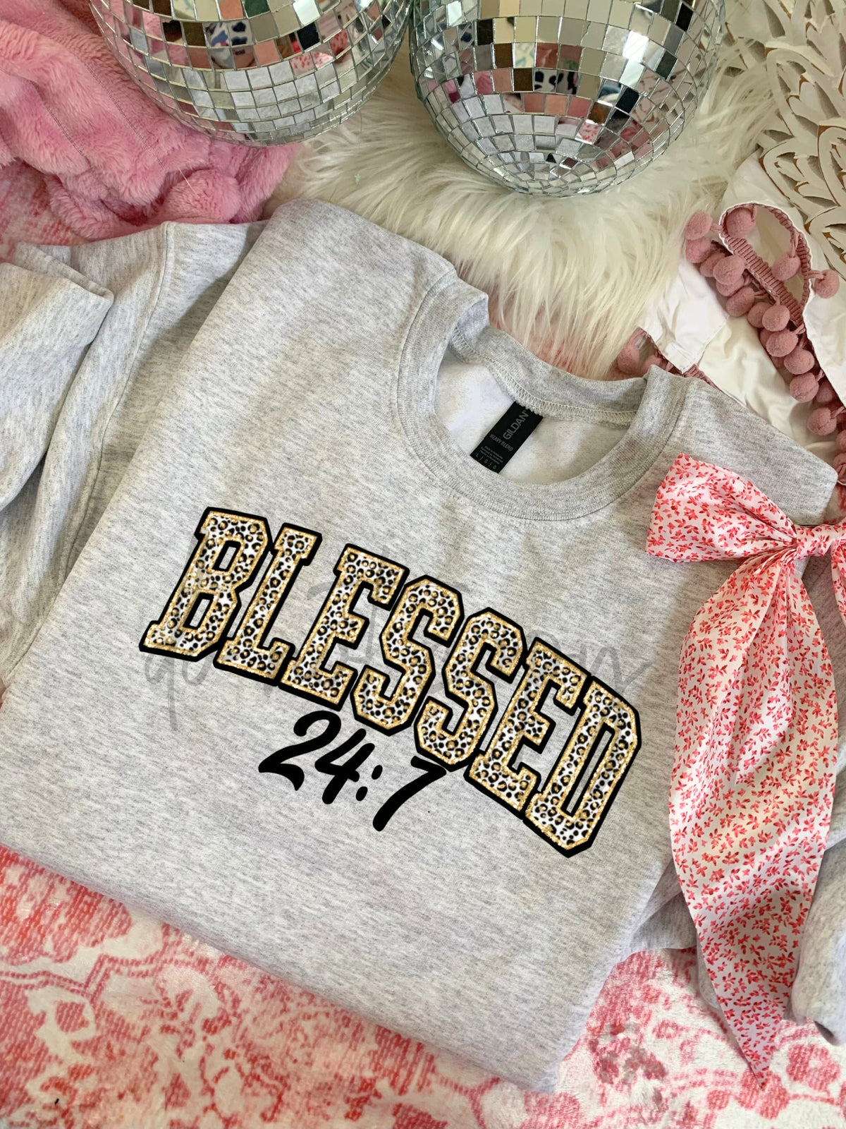 Blessed 24:7 leopard ssd sunday special DTF transfer