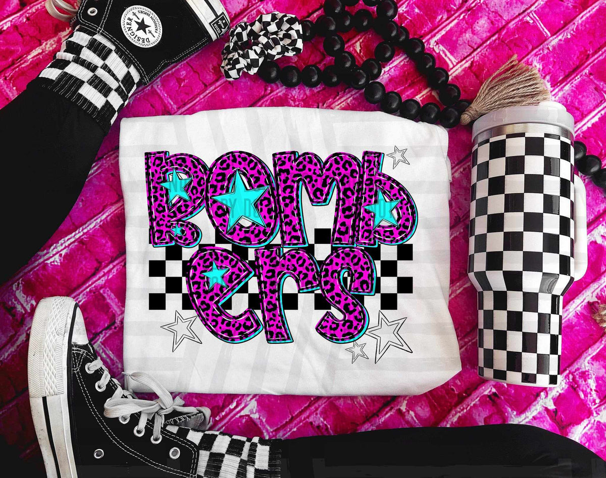 Bombers Pink Leopard Neon (Caplinger) DTF transfer