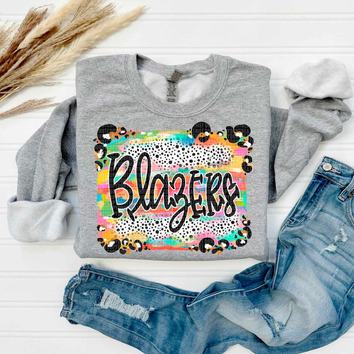 Blazers exclusive mascot 50449 DTF transfer