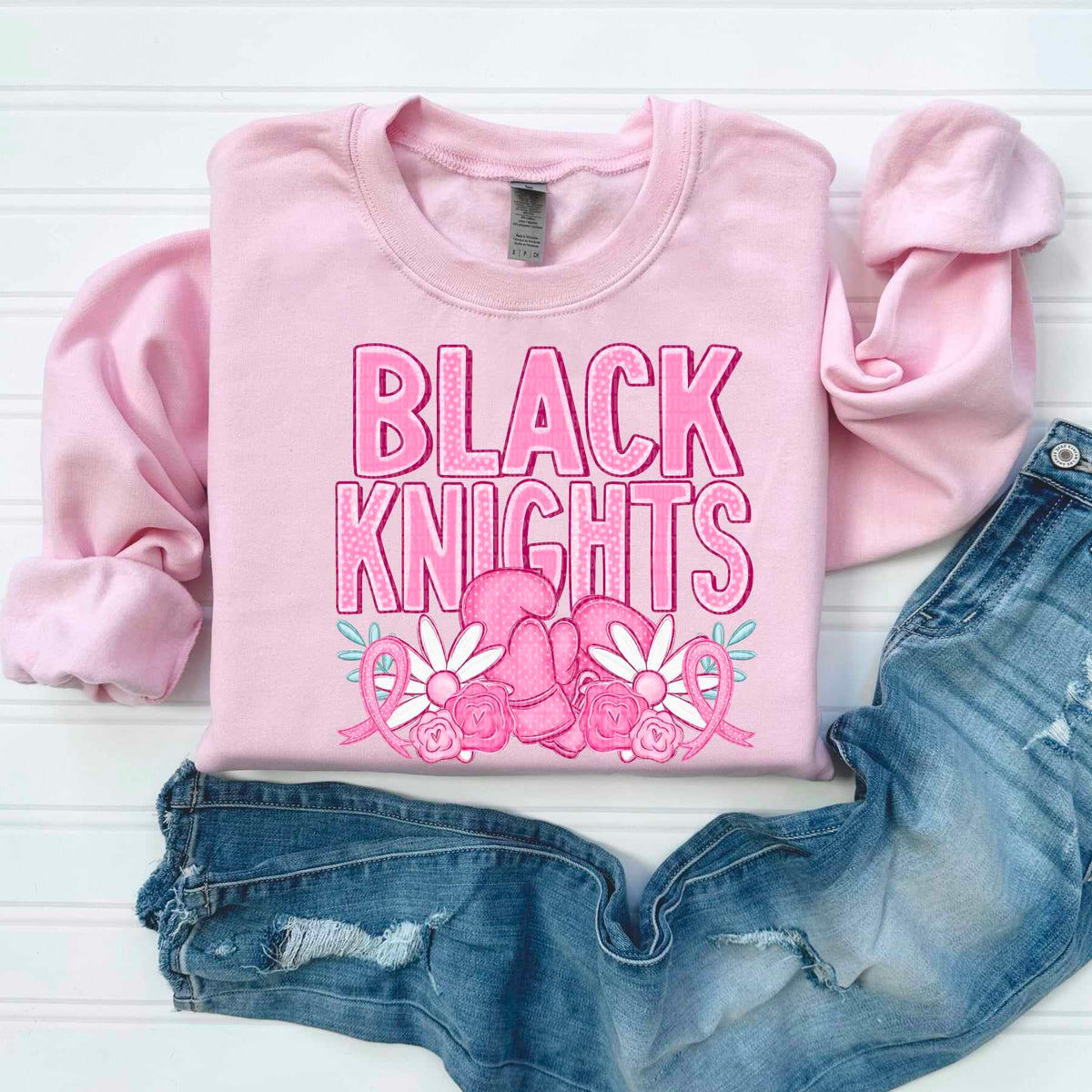 Black knights pink mascots 50071 DTF transfer