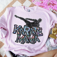 Karate mama character colorful stones (CITY) 44030 DTF transfer